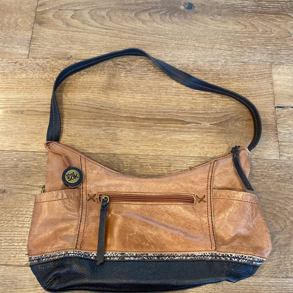 The Sak Kendra Hobo Tobacco Brown Leather Shoulder Bag